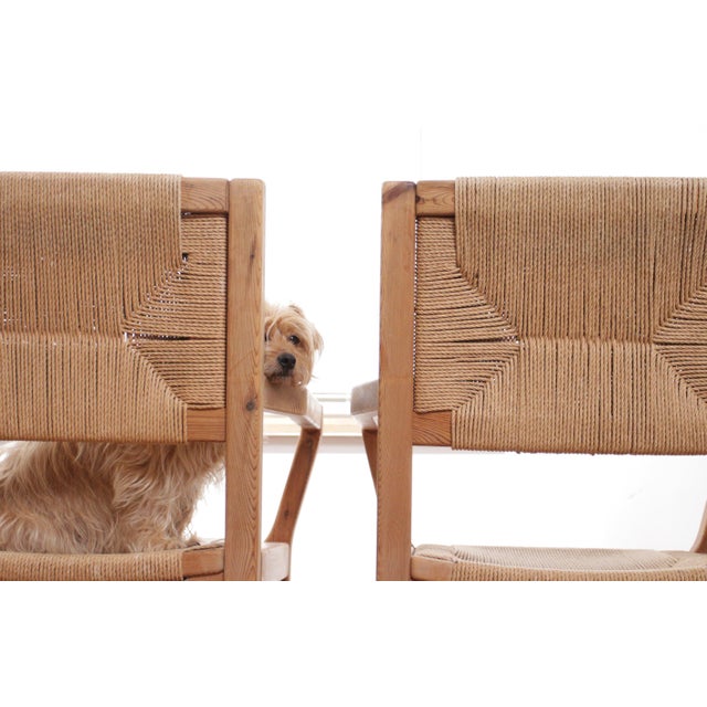 Vintage Danish Dining Chairs in Papercord by Tage Poulsen, 1974, Set of 4 For Sale - Image 17 of 18
