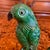 Pair of Antique Sancai Glazed Chinese Export Parrots For Sale - Image 9 of 12