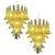 Nickel and Green Murano Glass Chandeliers, 1990s, Set of 2 For Sale - Image 16 of 16