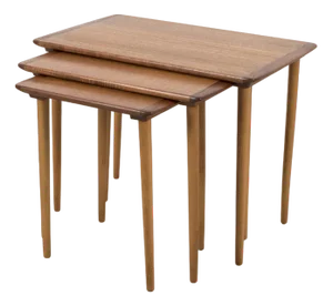 Danish Nesting Tables, Set of 3