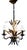 Vintage Hollywood Regency Gold Metal Chandelier, 1970s For Sale