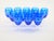 Mid 20th Century Large Val Saint Lambert Cobalt Blue Crystal Wine and Water Service for 12 People For Sale - Image 5 of 14