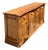 Vintage Carved Knotty Pine Credenza For Sale