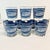 Mid 20th Century Mid-Century Americana Currier & Ives French Blue Old Fashion Lowballs Glasses - Set of 10. For Sale - Image 5 of 10