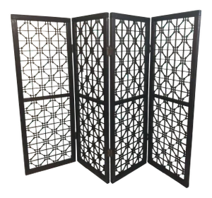 Antique 1800’s Korean Wooden Handmade Wall Art or Standing Decorative Screen
