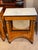 19th Century Pair Empire Consoles With Burlwood and Marble Tops For Sale - Image 11 of 16