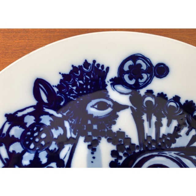 Vintage German Peacock Wall Plate Plaque by Bjørn Wiinblad for Rosenthal, 1970s For Sale - Image 10 of 18
