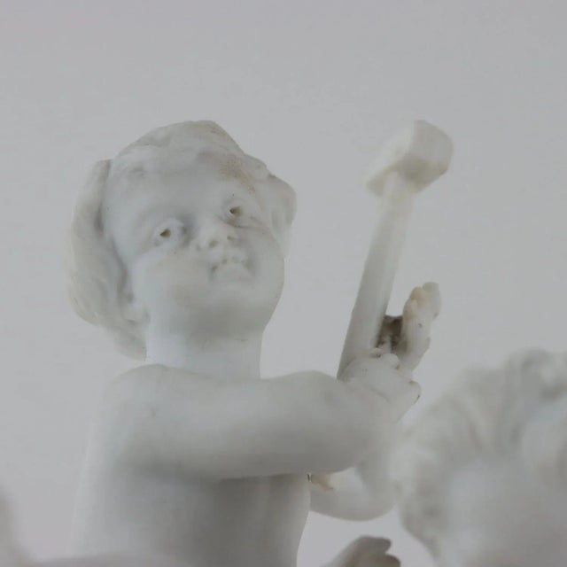 Antique Angels Sculptures from Sèvres Biscuit For Sale - Image 5 of 10