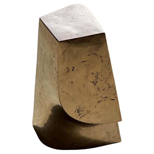 Metal Limited Edition Lost Wax Casted Bronze Palm Side Table by Vogel Studio For Sale - Image 7 of 7