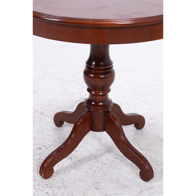 Vintage English Round Extendable Kitchen Table For Sale - Image 10 of 15