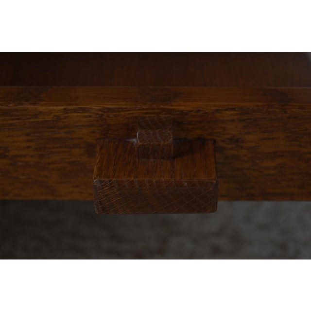 Brown Stickley Mission Oak Tile Top Coffee Cocktail Table For Sale - Image 8 of 14