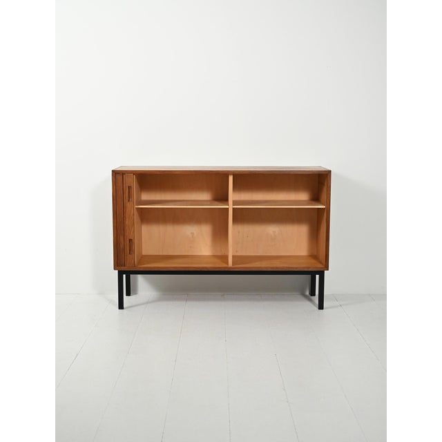 Vintage Scandinavian Sideboard with Roller Door, 1960s For Sale - Image 4 of 13