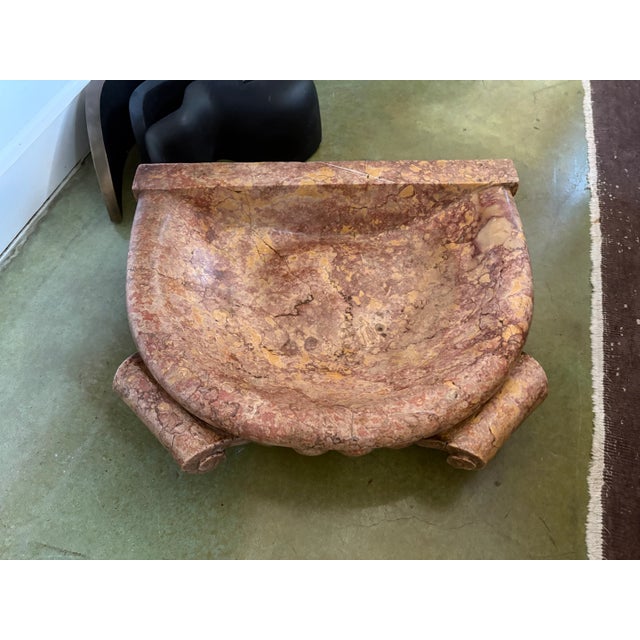 18th Century Italian Marble Bowl or Holy Water Font For Sale - Image 4 of 9
