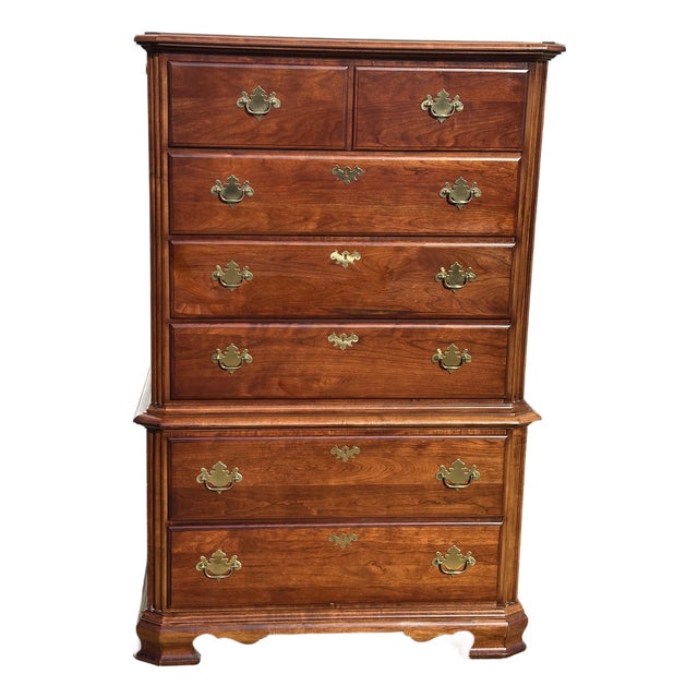 1990s The American Craftsman Collection by Stanley Mahogany Chest For Sale