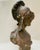 Antique French Art Nouveau Cast Iron Bust of a Bonneted Coquette, Signed Jacobs For Sale - Image 6 of 9