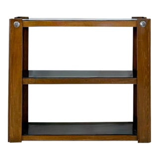 Vintage Smoky Glass 3 Tier Shelf Chrome MCM Display Shelving Unit Mid Century For Sale