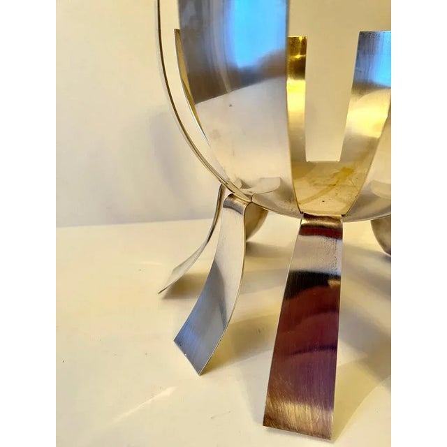 Modern Silver Plate Fruit or Decorative Bowl For Sale - Image 9 of 13