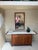 Expandable Bar Cart / Serving Cart designed John Kapel for Glen of CA. This is a walnut bar cart / serving trolley with...