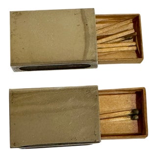 Pair Vintage Gorham Sterling Match Box Covers For Sale
