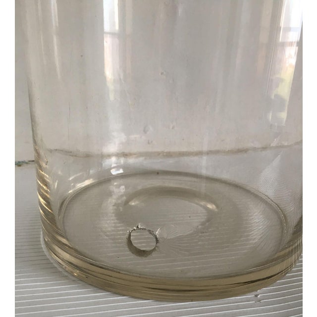 1960s Large Handmade Glass Cylinder/Umbrella Stand For Sale - Image 5 of 6