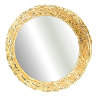 Ice Glass Mirror from Wila Leuchten, Germany, 1960s For Sale