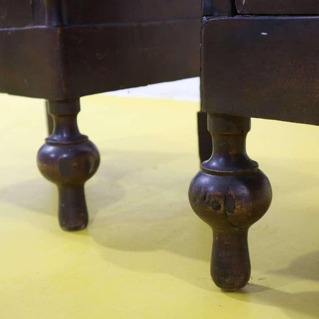 Wooden Nightstands with Turned Legs, Door and Drawer, Set of 2 For Sale - Image 6 of 12