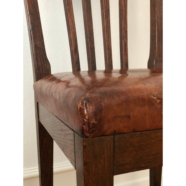 1900 - 1909 Antique Marked Dining Chair Copenhagen Denmark 1902 For Sale - Image 5 of 14
