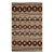 Vintage Native American Indian Navajo Rug, Geometric Banded Pattern, Wool & Cotton, 2x3 For Sale