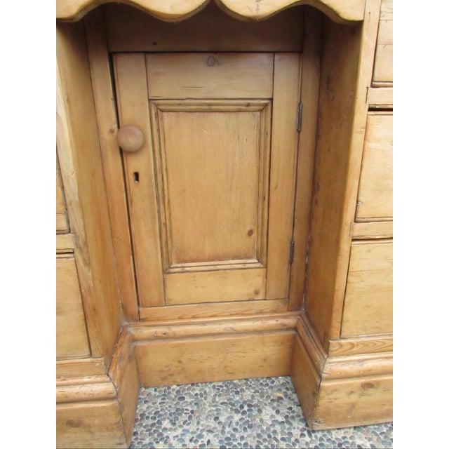 Antique English Pine Six Drawer Buffet For Sale - Image 9 of 18