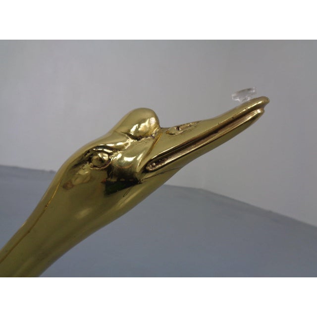 Regency Swan Coffee Table in Brass and Glass, France, 1960s For Sale - Image 15 of 18