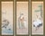 Showa to Early Heisei Era Japanese Silk Scroll Paintings by Jin, Set of 3 in Original Case For Sale - Image 18 of 18