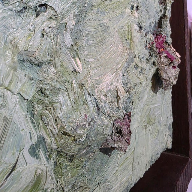 Vin Sculptras, Wounded Faces, 2016, Oil on Canvases, Framed, Set of 2 For Sale - Image 18 of 18