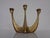 Sculptural bronze candlestick for 3 candles from the 1960s.