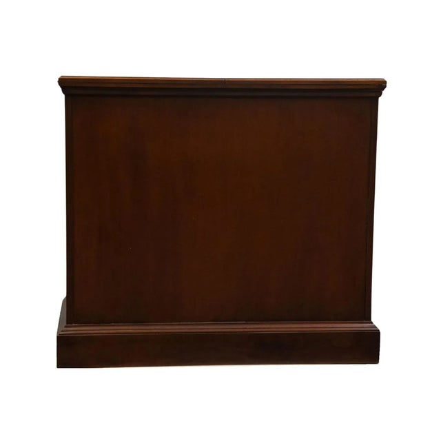 Late 20th Century Hickory Chair Historical James River Collection Solid Mahogany Traditional Style 76" Flip Top Server Buffet For Sale - Image 12 of 13