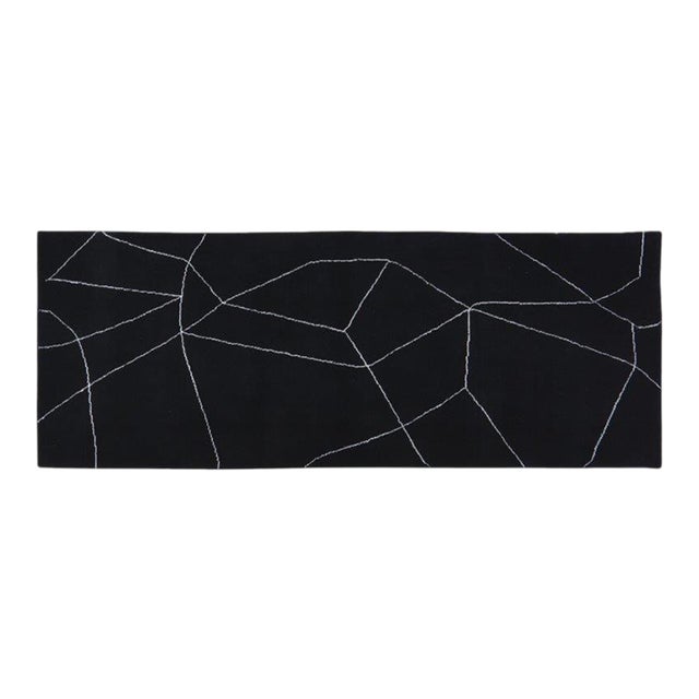 New Moroccan Azilal Professsional Hand Knotted Wool Rug, 2'7x7'1 For Sale