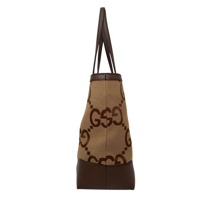 Gucci Jumbo Gg Monogram Web Canvas Shoulder Tote Bag, 2022. For Sale - Image 6 of 10