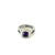 1990s 1990s David Yurman Amethyst Black Orquid Diamond Ring Size 7.5 Silver Estate For Sale - Image 5 of 7
