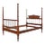 American Classical Bobbin Turned Fruitwood Spindle Bed For Sale