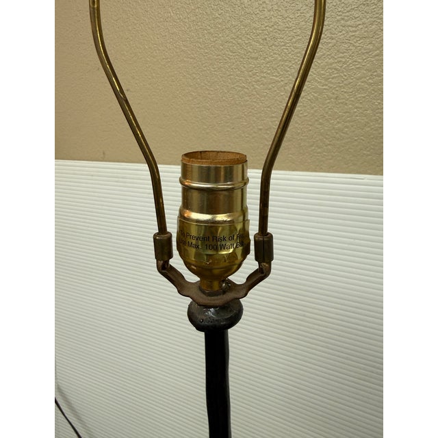 Fritz Scholder Handmade Copper + Iron Floor Lamp For Sale - Image 4 of 12