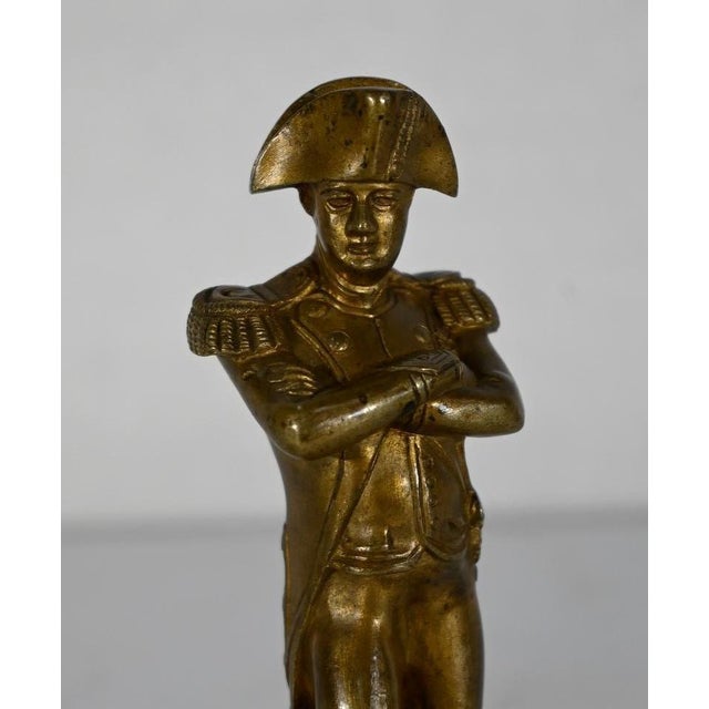 Metal Antique Napoleon Sculpture, Early 20th-Century For Sale - Image 7 of 18