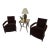 Donghia Panama Fauteuil Chairs (2) For Sale
