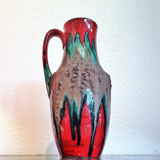 Stunning Scheurich Keramik Volcanic Fat-Lava Jug Vase Nr