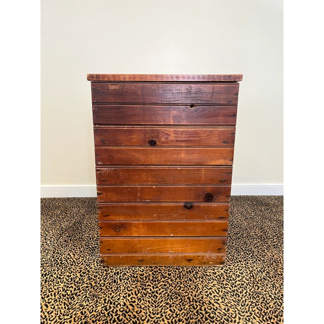 Early 20th Century Early 20th Century Primitive Pine Grain Bin For Sale - Image 5 of 7