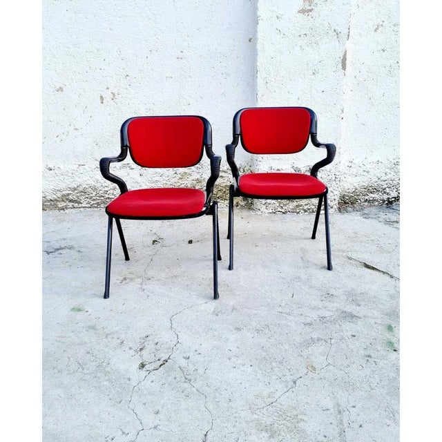 Metal Set of Italian Vertebra System Chairs by Emilio Ambasz and Giancarlo Piretti for OpenArk / Anonima Castelli, 1970s For Sale - Image 7 of 11
