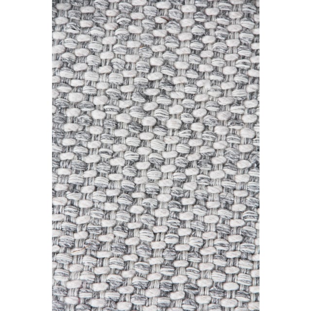 Contemporary Exquisite Rugs Whitney Handwoven Wool & Viscose Silver - 14'x18' For Sale - Image 3 of 9