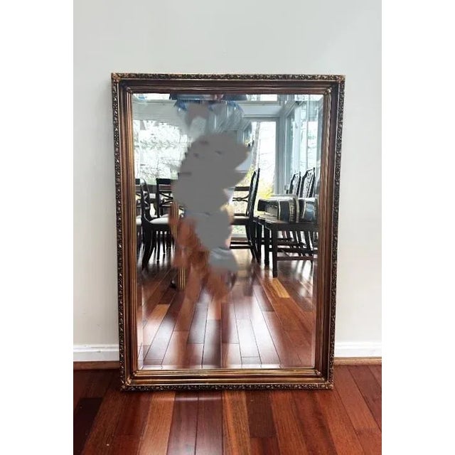 1970s Louis XVI Style Beveled Edge Mirror For Sale - Image 4 of 5
