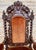 19th Century French Carved Walnut Throne Chair, 1890s For Sale - Image 11 of 17