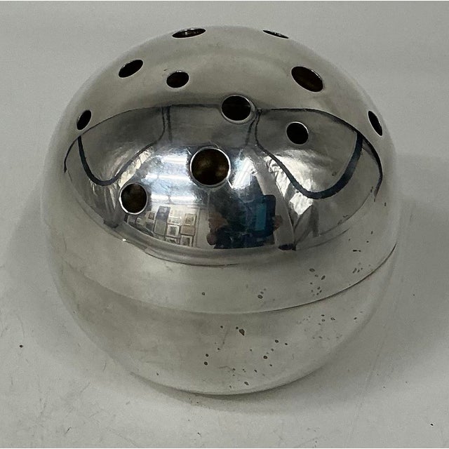 1950s 1950s Vintage Silver Plate “Mars” Flower Vase by Gil Ponti for Cristofle Gallia For Sale - Image 5 of 12