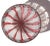 Fratelli Toso Fratelli Toso Murano Vintage Pink White Copper Aventurine Twisting Ribbons Italian Art Glass Bowl For Sale - Image 4 of 6