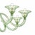 Contemporary Modern Elegant "Rigadin" Murano Glass Chandelier Elegant land linear chandelier in light green made in Murano...